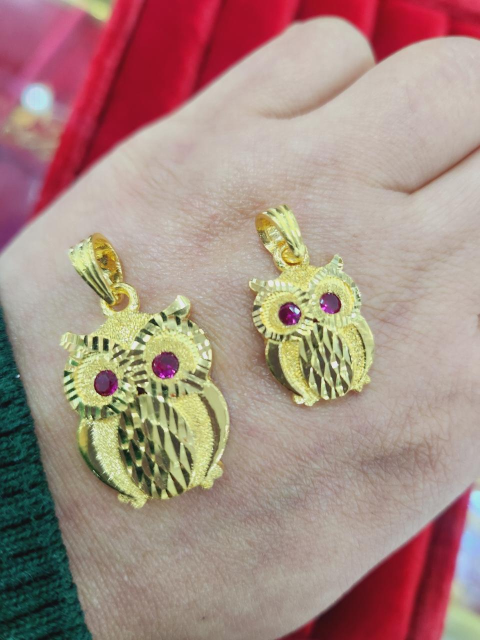 순금 한돈 행운의 부엉이 펜던트