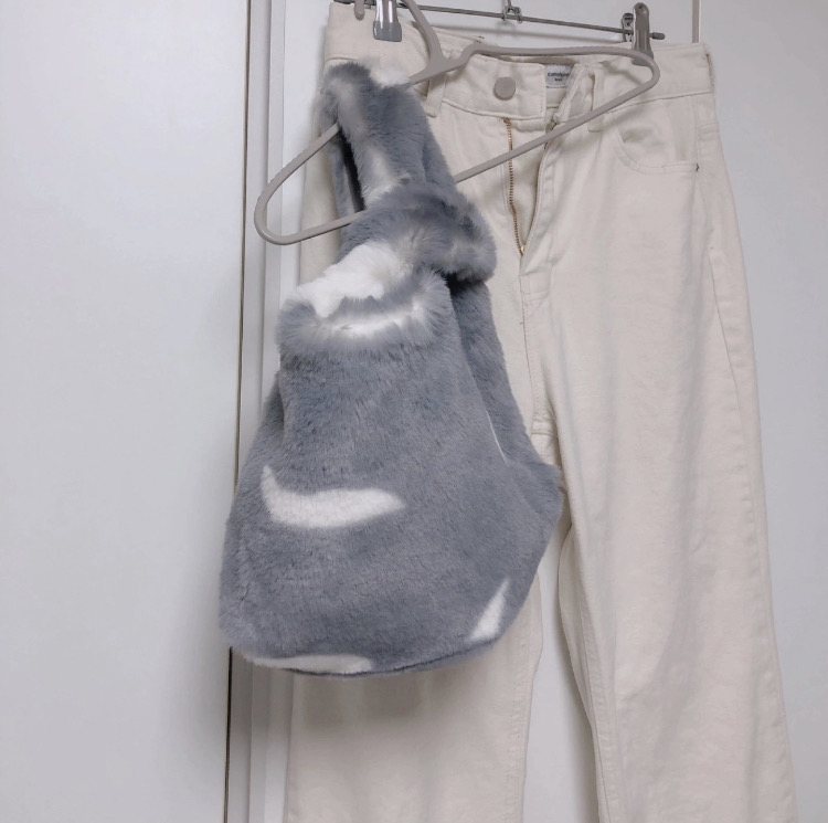 (새상품)귀염뽀짝 인조퍼 토트백