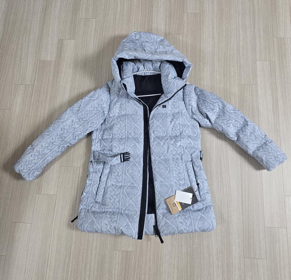 (새제품) 코오롱스포츠 여성95 중기장 다운파카(쿠치다운)