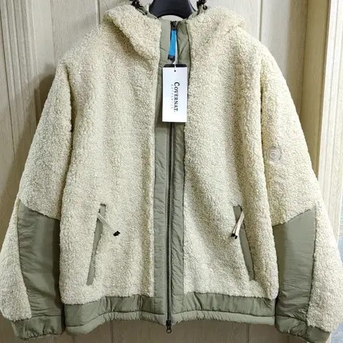 [커버낫] 립스탑 배색 컨트라스트 후리스 점퍼