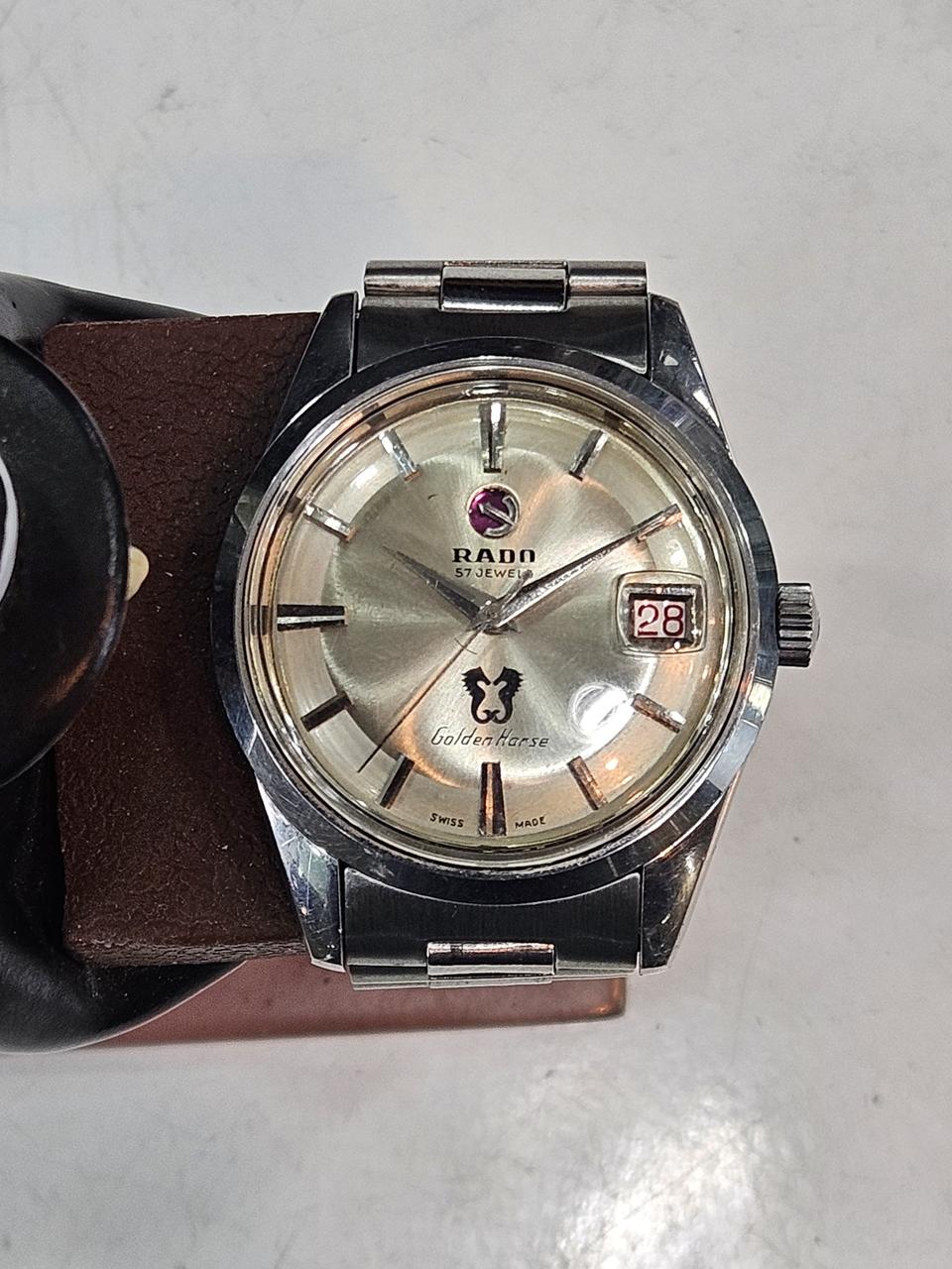 라도 빈티지 골든홀스 57jewels 오토매틱 시계