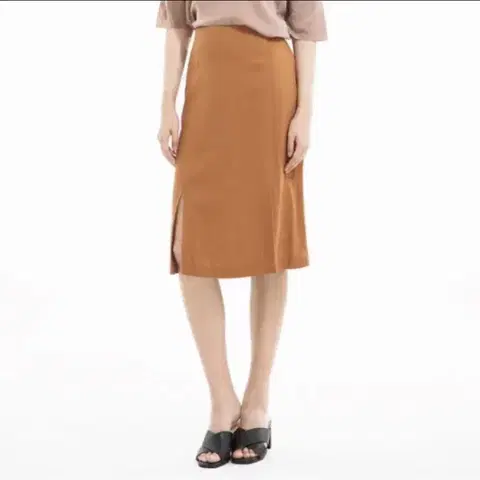 [새제품] 미쏘 리넨 트임 스커트 28사이즈 정가 39900원