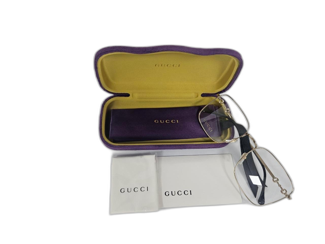 구찌 명품 사각 금테 안경테[새상품/정품]