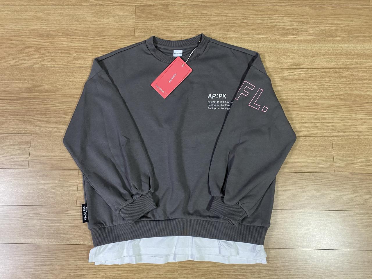 소매 레터링 맨투맨 150