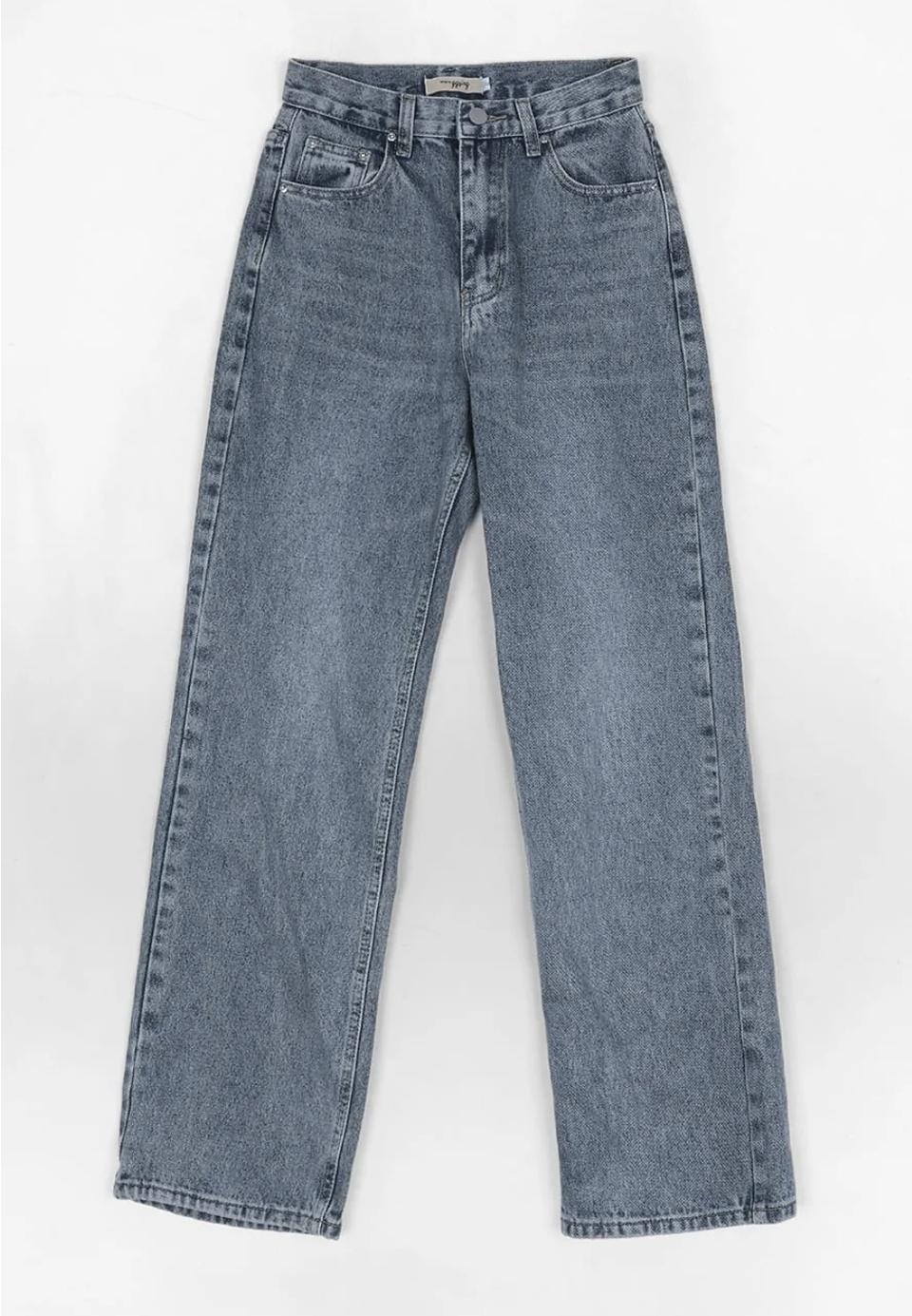 고고싱 루즈 오버 데님 팬츠 중청 XS