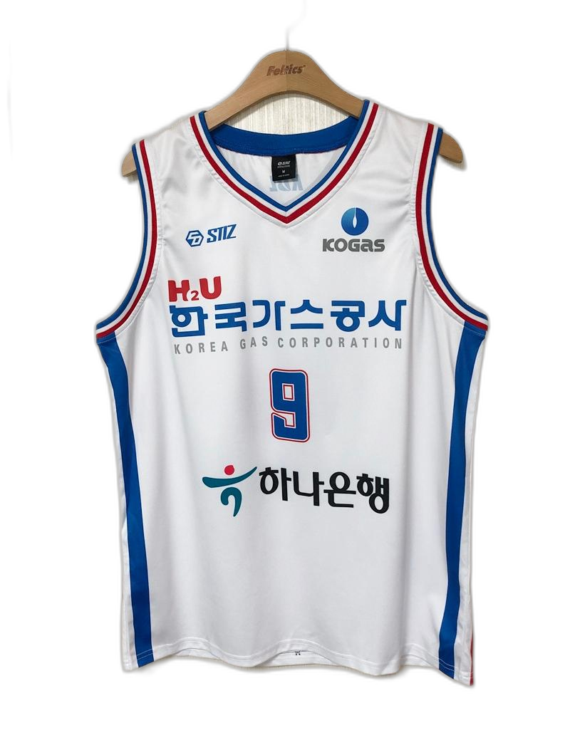 KBL STIZ 대구 한국가스공사 페가수스 원정유니폼 M #9 전현우