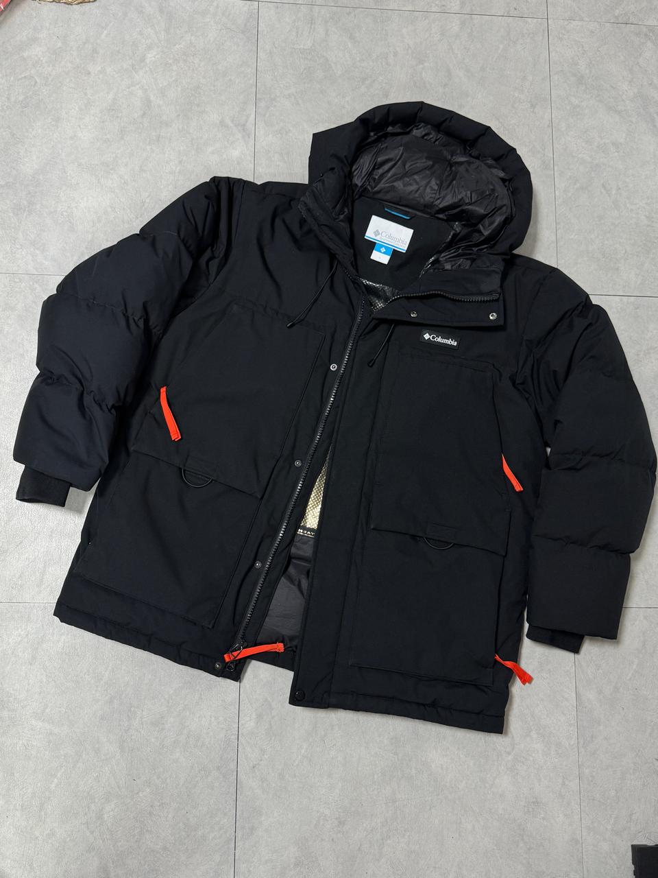 컬럼비아 구스다운 레스터 폴스 후드패딩