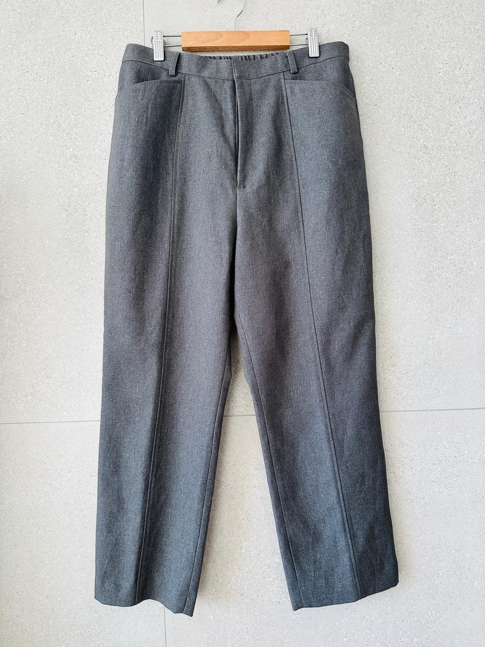 여자 그레이 슬랙스 핏이 예뻐요