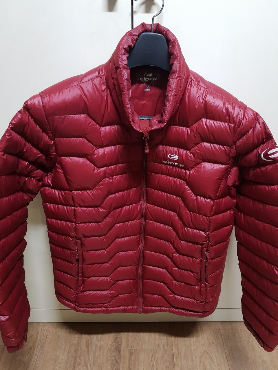 아이더 경량구스다운 105 다크레드