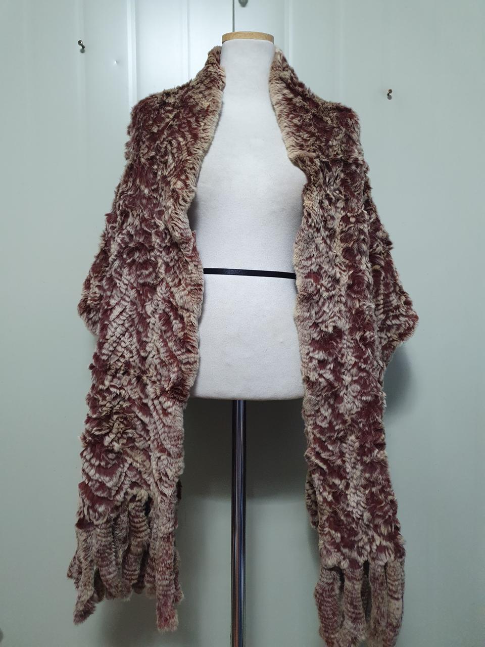 토끼털 숄.코트.목도리.넥워머.모피