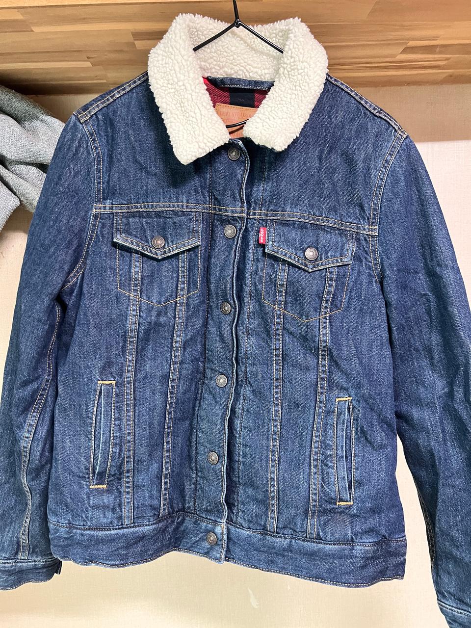 리바이스 데님 양털자켁