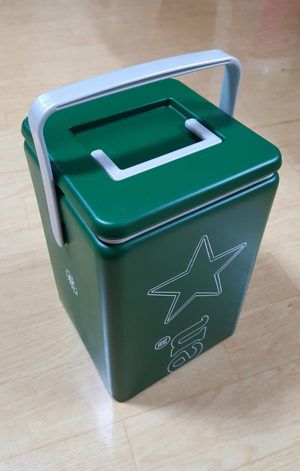 하이네켄 이쁘고 가벼운 아이스박스 캠핑 용품