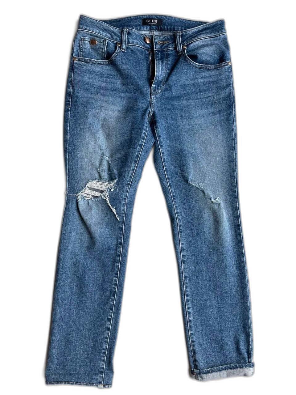 게스 디스트로이드 중청 데님진 (남성 / 허리30)