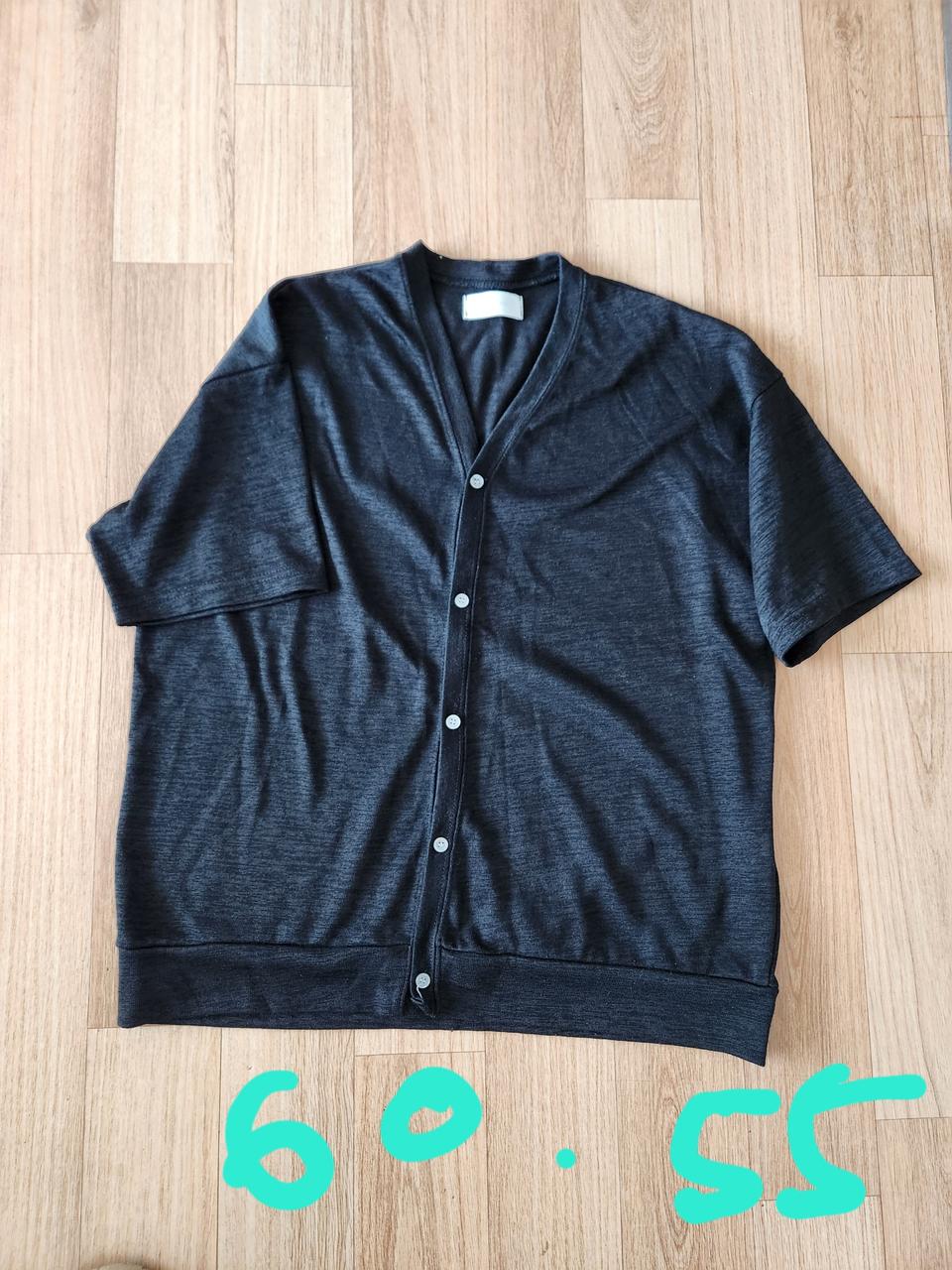 남성반팔가디건