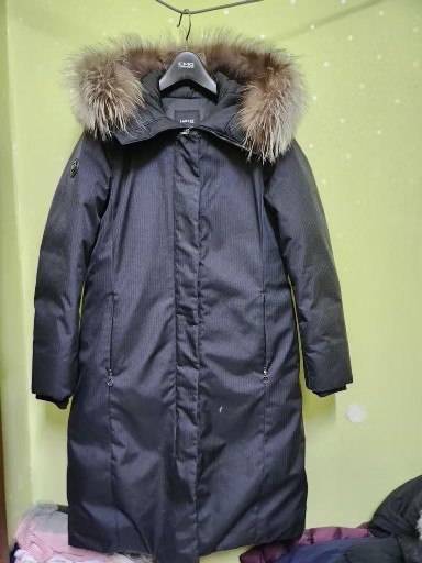 랜바이폭스배색거위털패딩자켓55(반가슴49)상태최상 택포39000