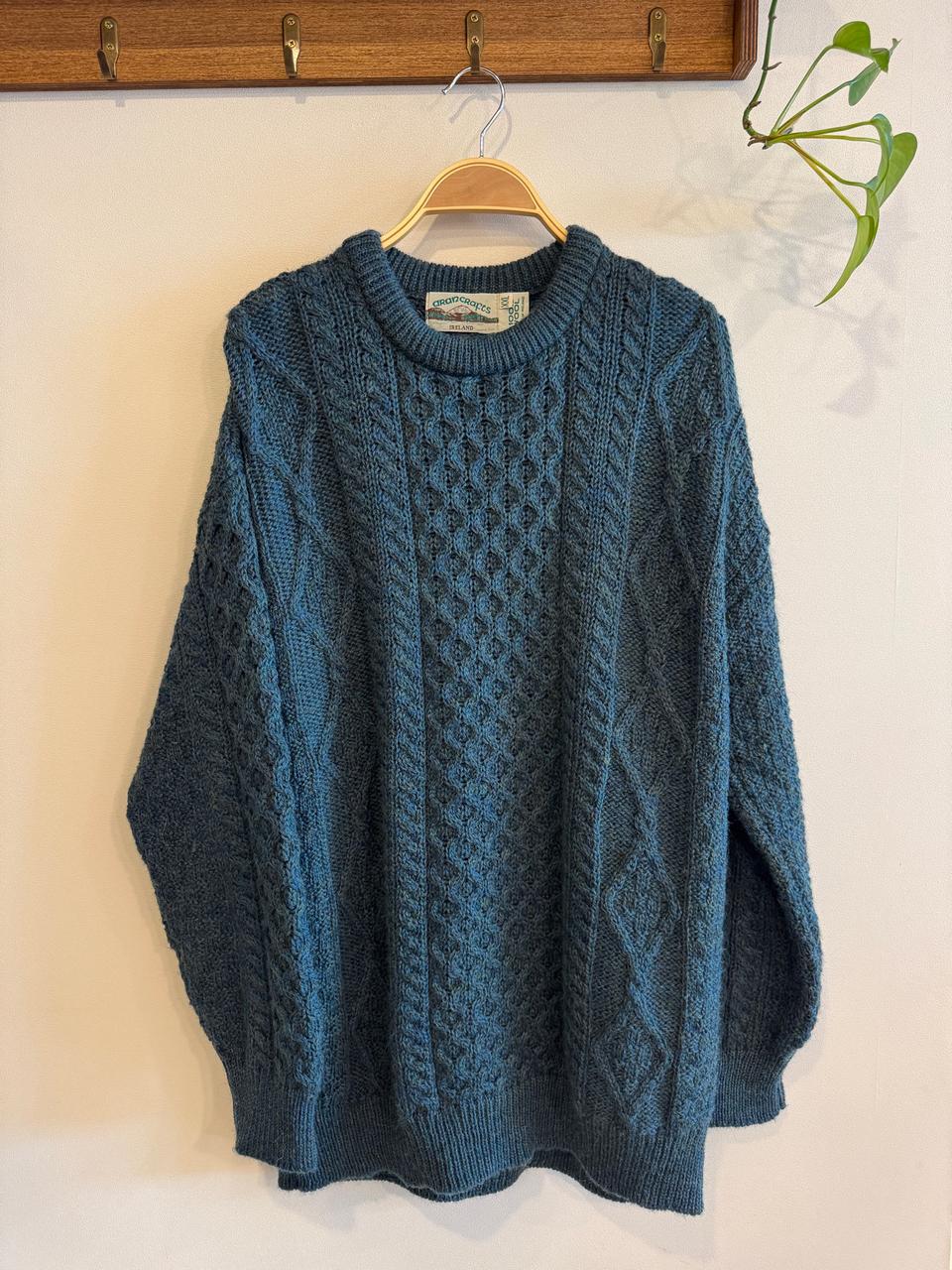 아란 크래프트 케이블 울니트 (울100% 청녹색)