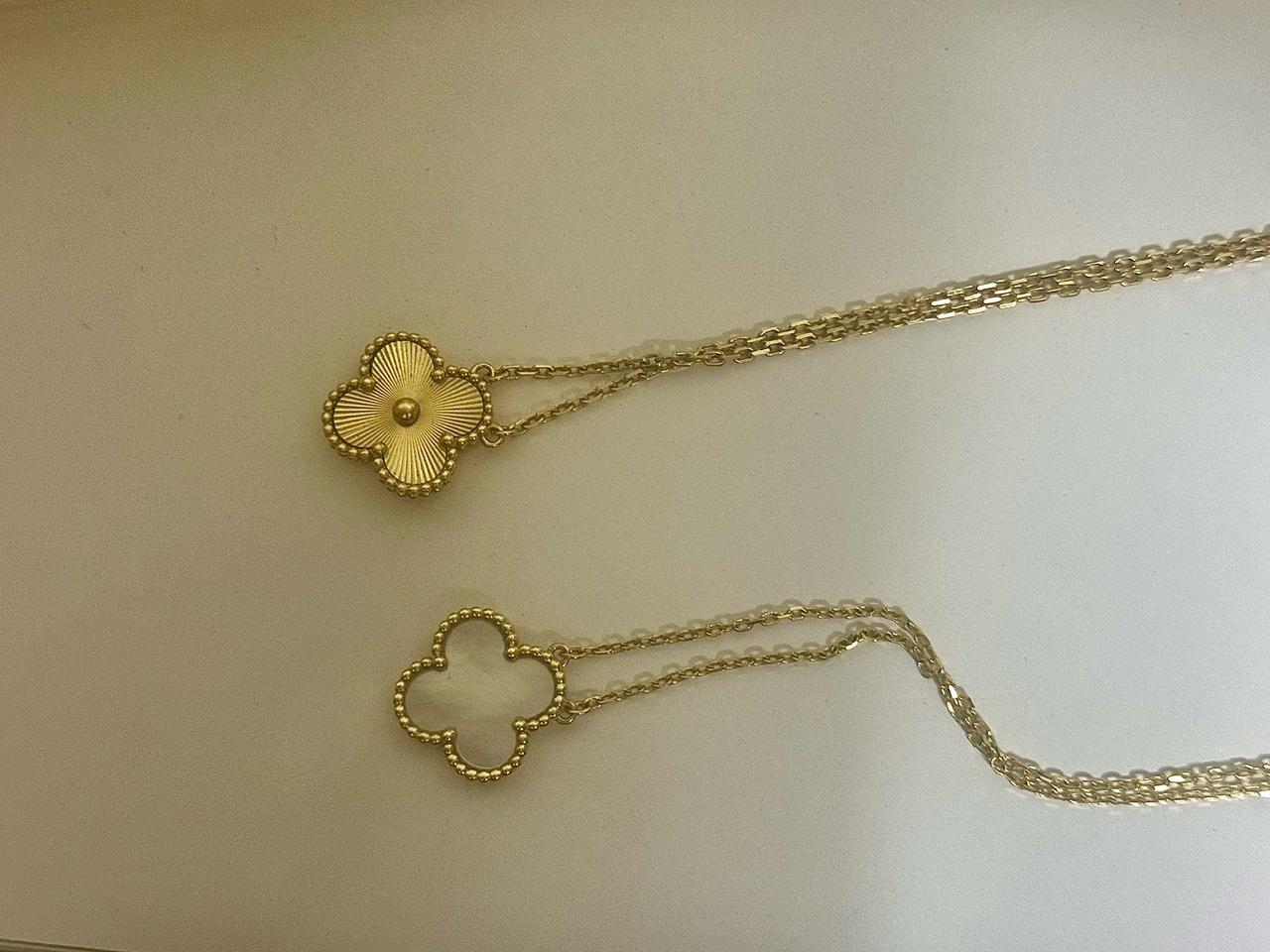 14k 클로버 목걸이