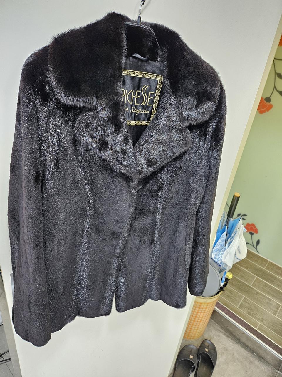 사가 로얄 골드 밍크 코트