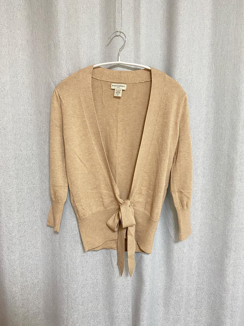 바나나리퍼블릭 실크 앙고라 카디건