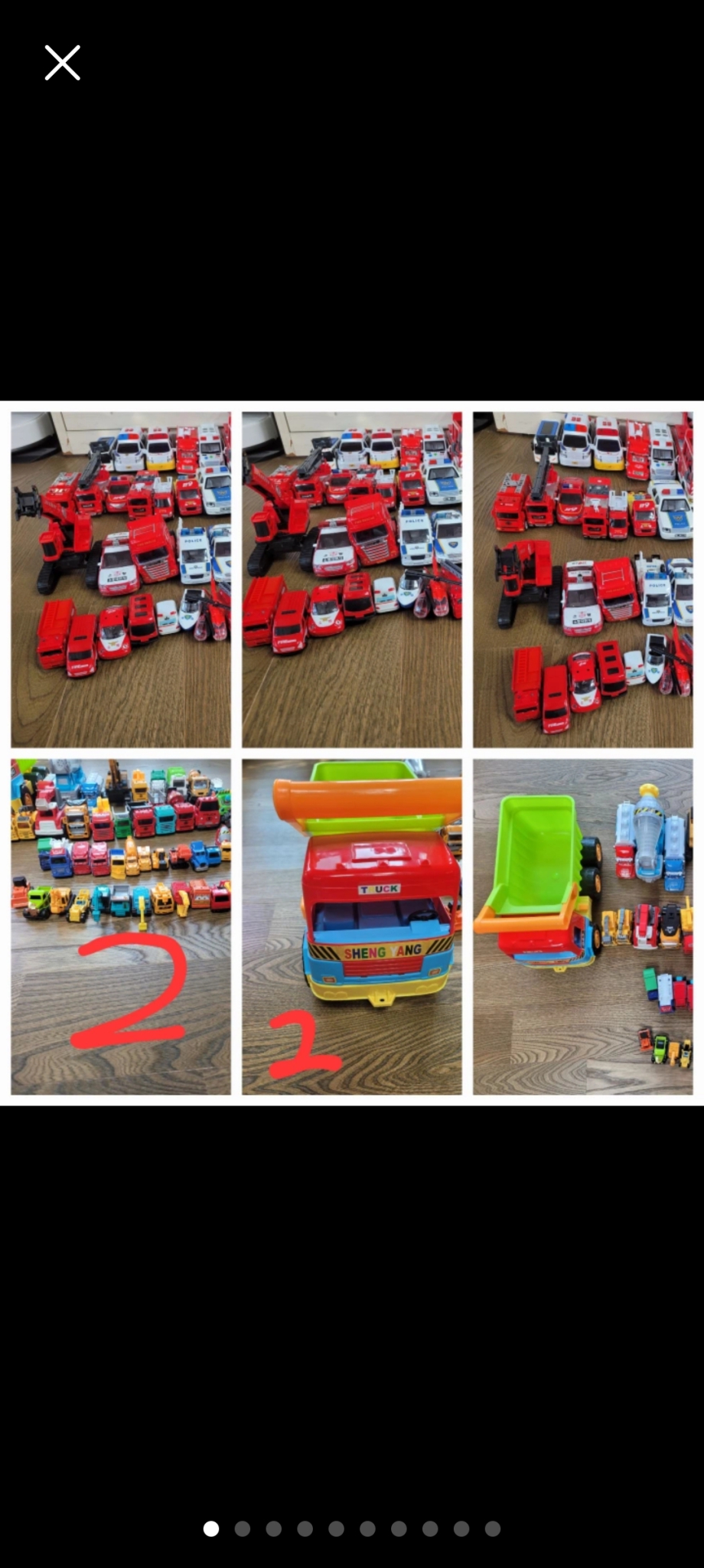 각종 자동차(타요 폴리 뽀로로 경찰소방차 공사관련차 월드카 시쿠,토미카)