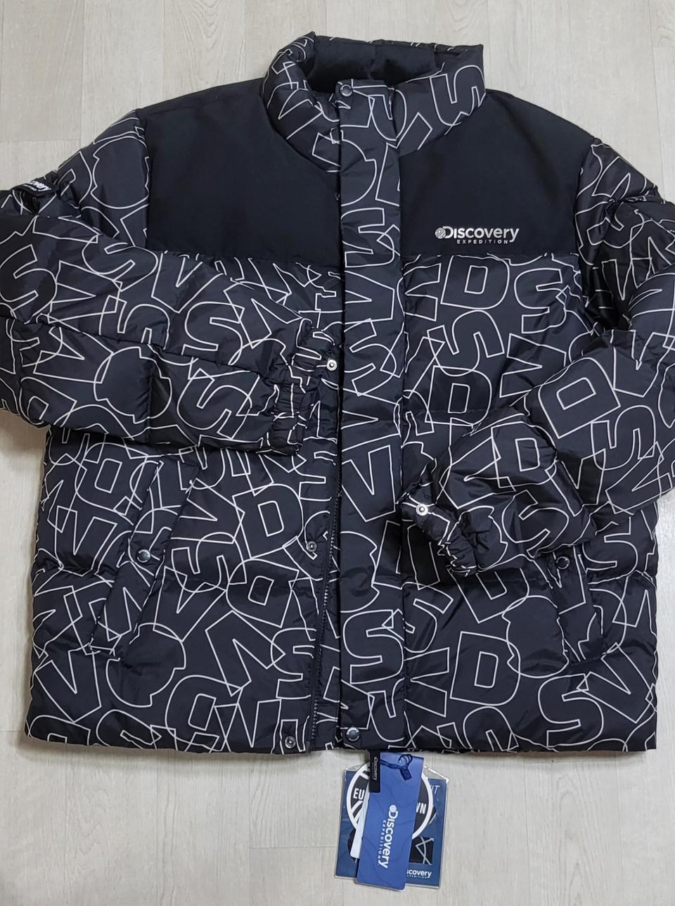 새제품 디스커버리 다운 숏패딩 구스