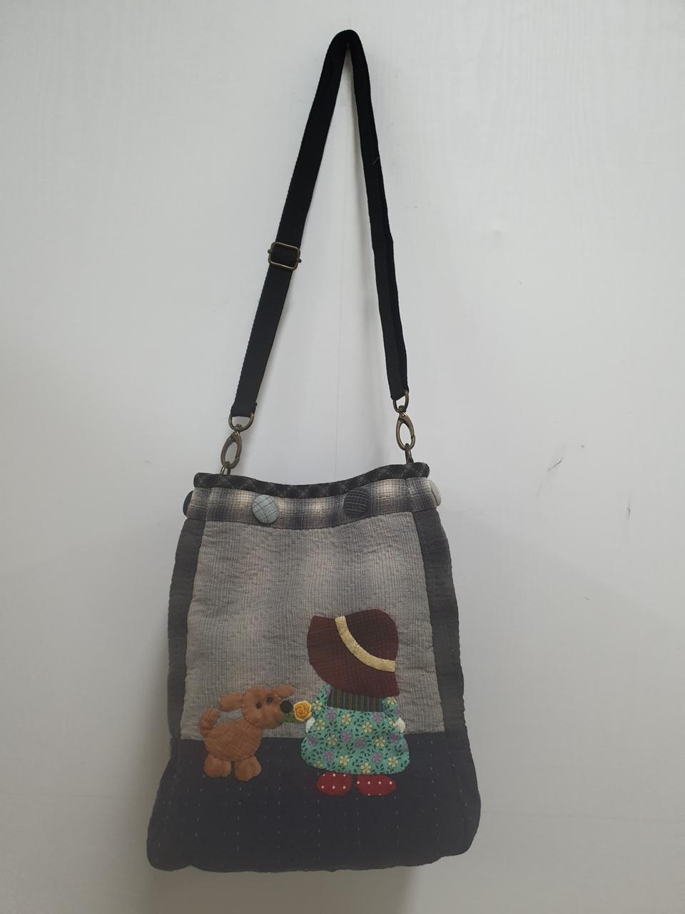 퀼트 다용도가방 완성품(블랙계열)
