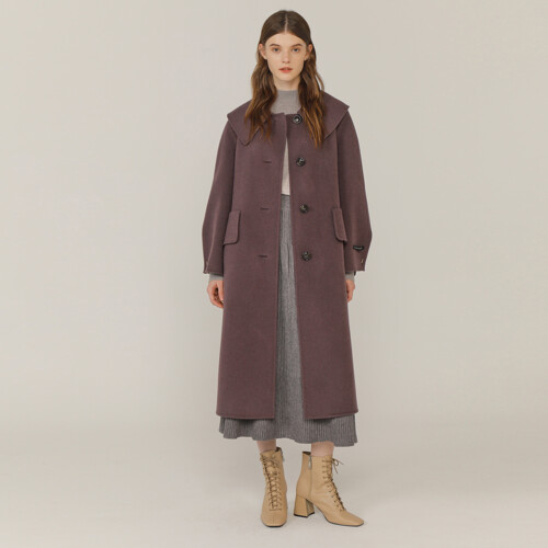 ON&ON 와이드 카라 캐시미어 핸드메이드 코트