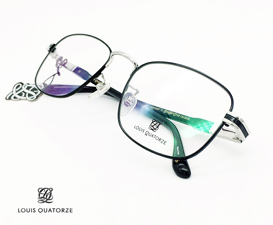 루이까또즈 블랙 실버 편안한 착용감 데일리 안경테 LQ4193AY 새제품