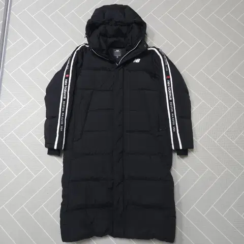 뉴발란스 블랙 덕다운 롱패딩 95(M)