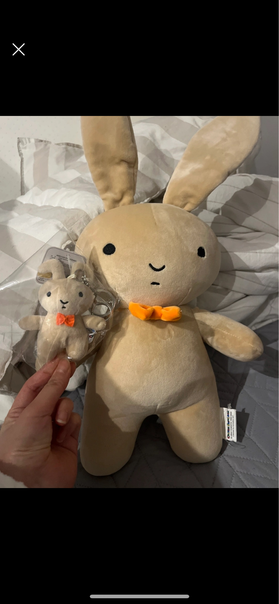 짱구 유리 토끼 인형 키링 세트