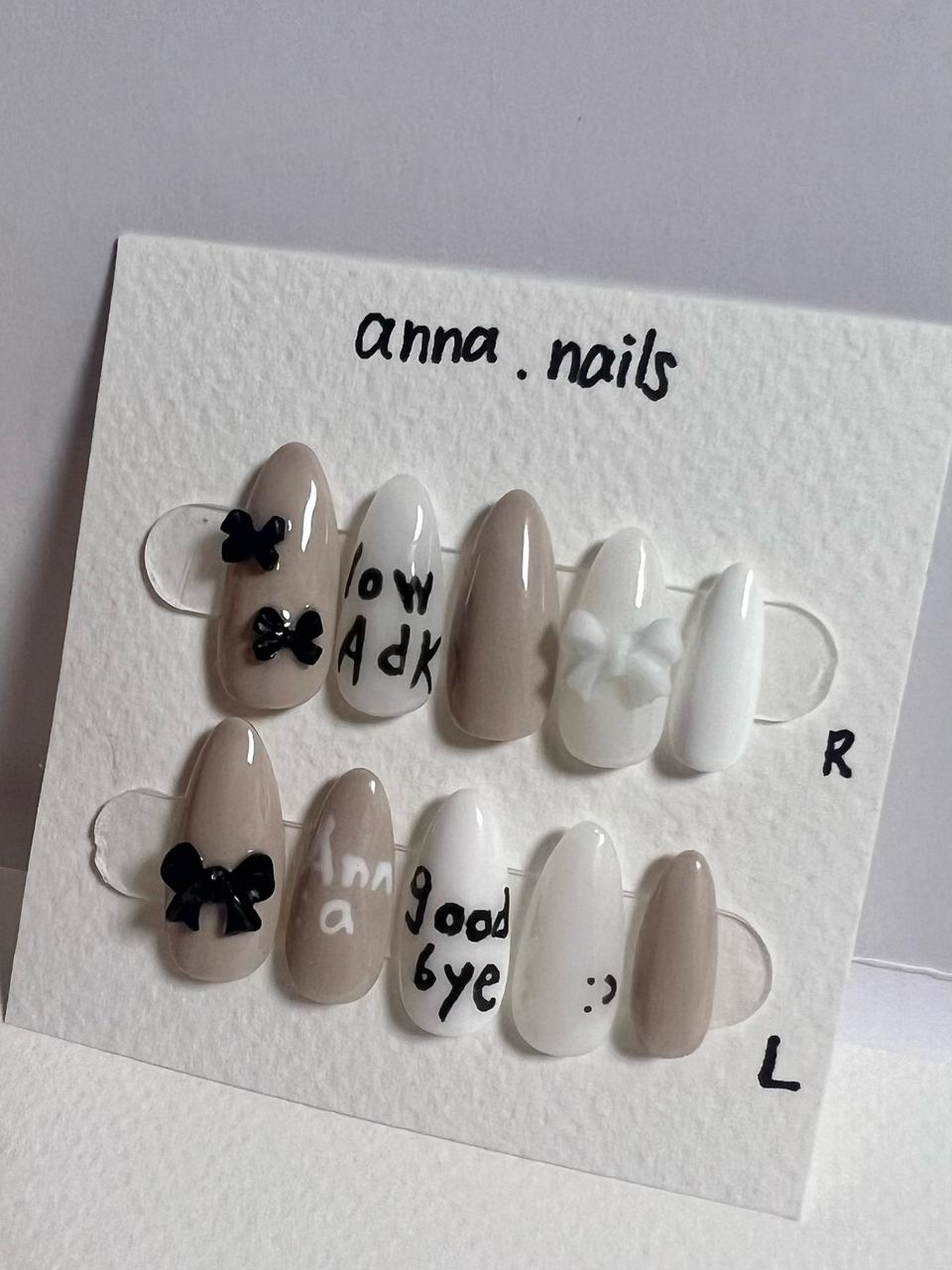•수제 네일팁 판매• <굿바이>