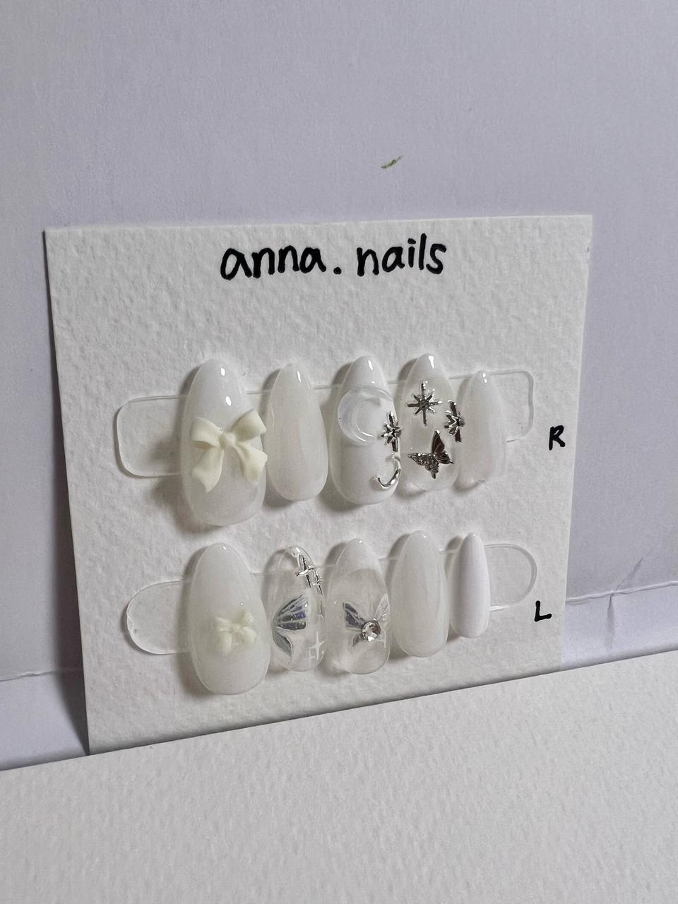 *수제 네일팁판매* <하얀나비>
