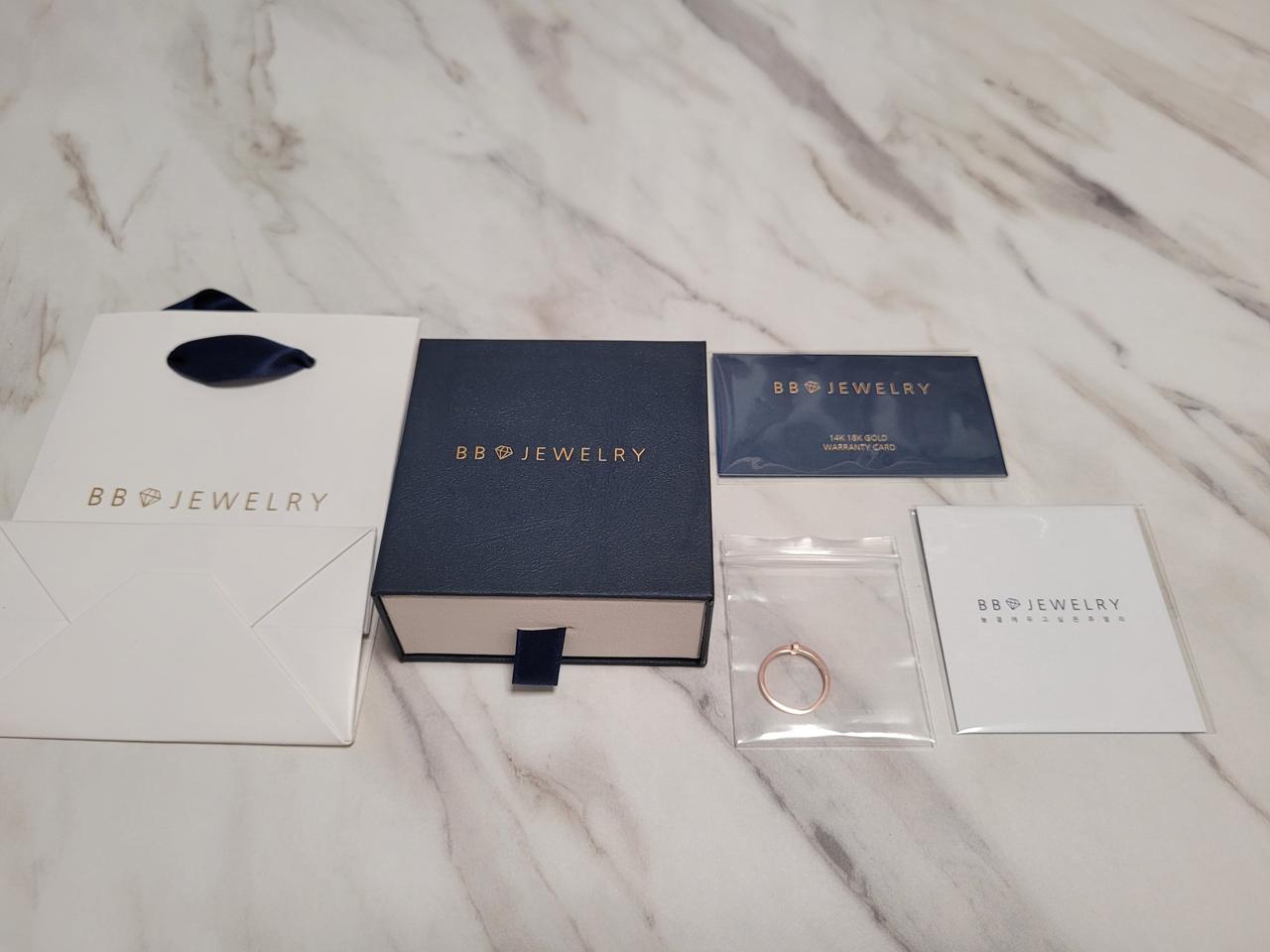 14k 로즈골드 반지 11호