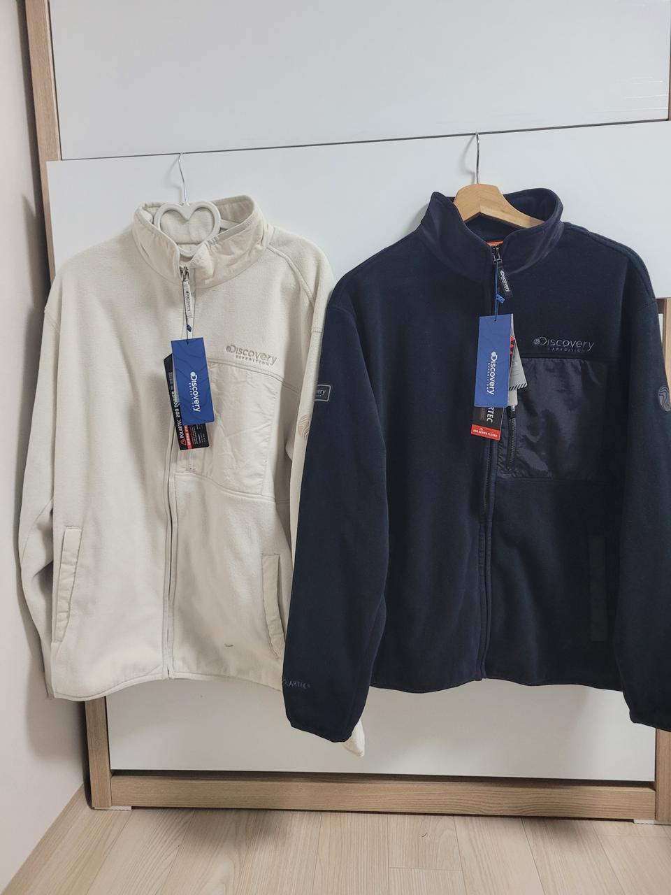 새상품)디스커버리 공용 폴라텍 경량 기모집업 90