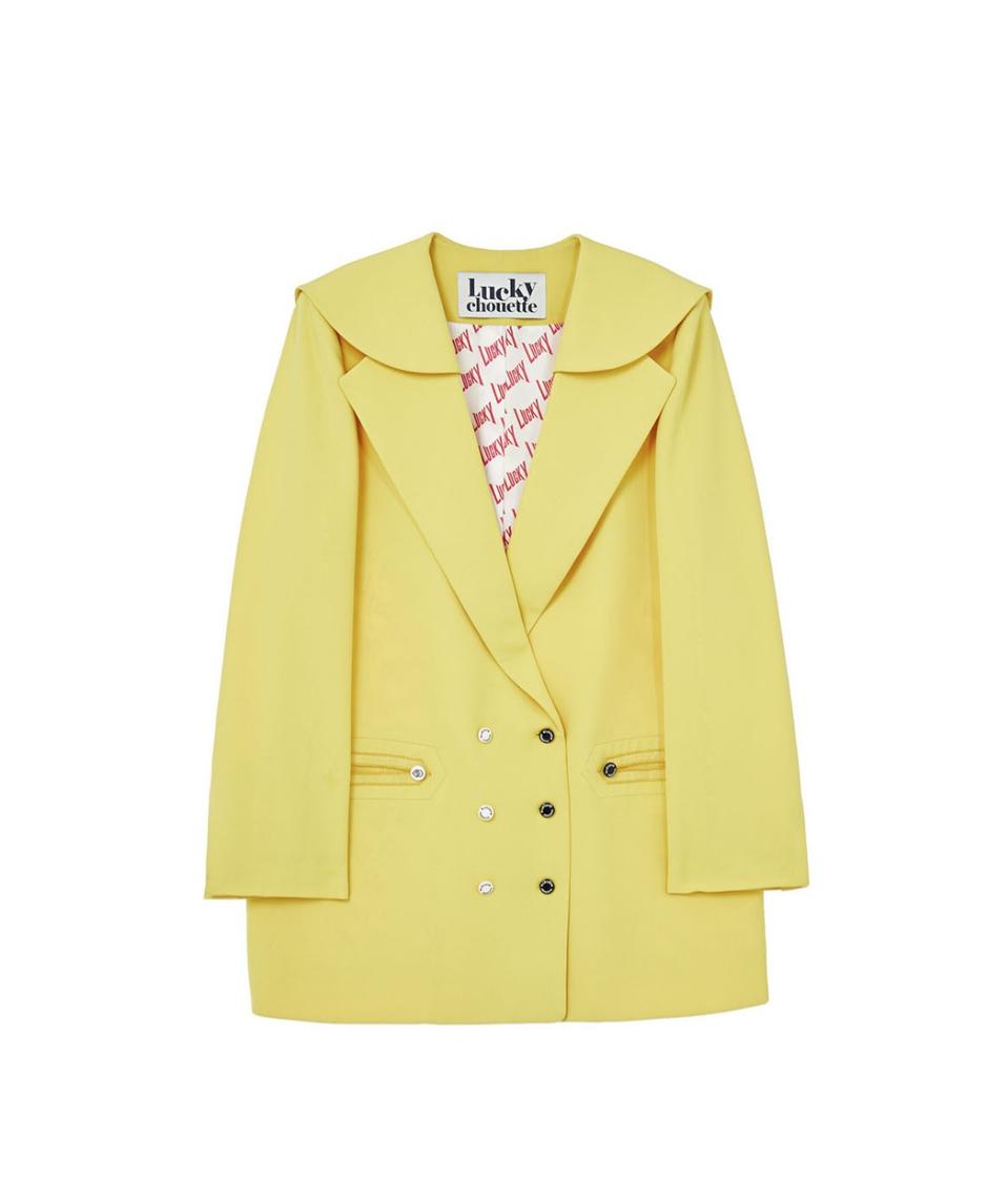 ((( 럭키슈에뜨 세일러카라 자켓 ((55.66 사이즈 여유