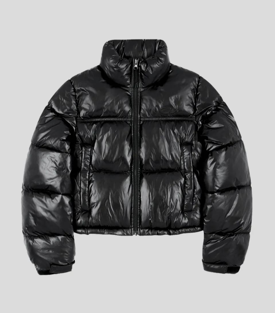 오드스튜디오 크롭 패딩 s