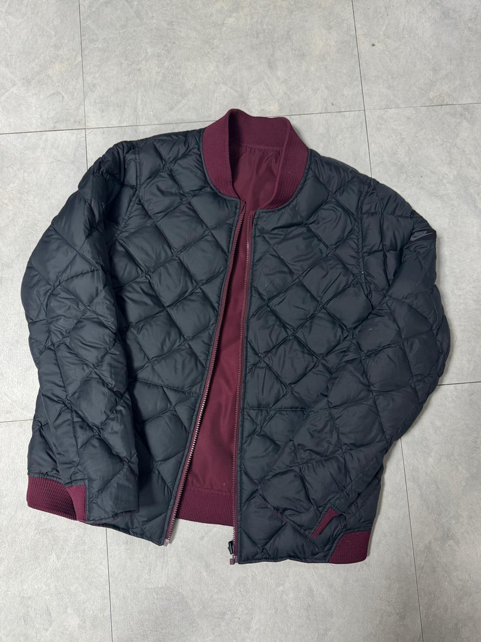 나이키 깔깔이 퀼팅 리버시블 덕다운 블루종L