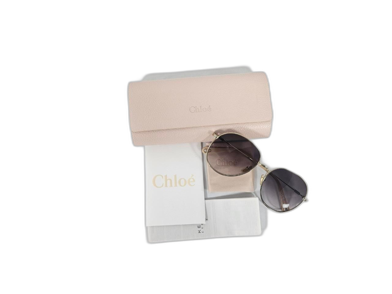 끌로에 명품 다크그레이 메탈 라운드 선글라스[새상품/정품]