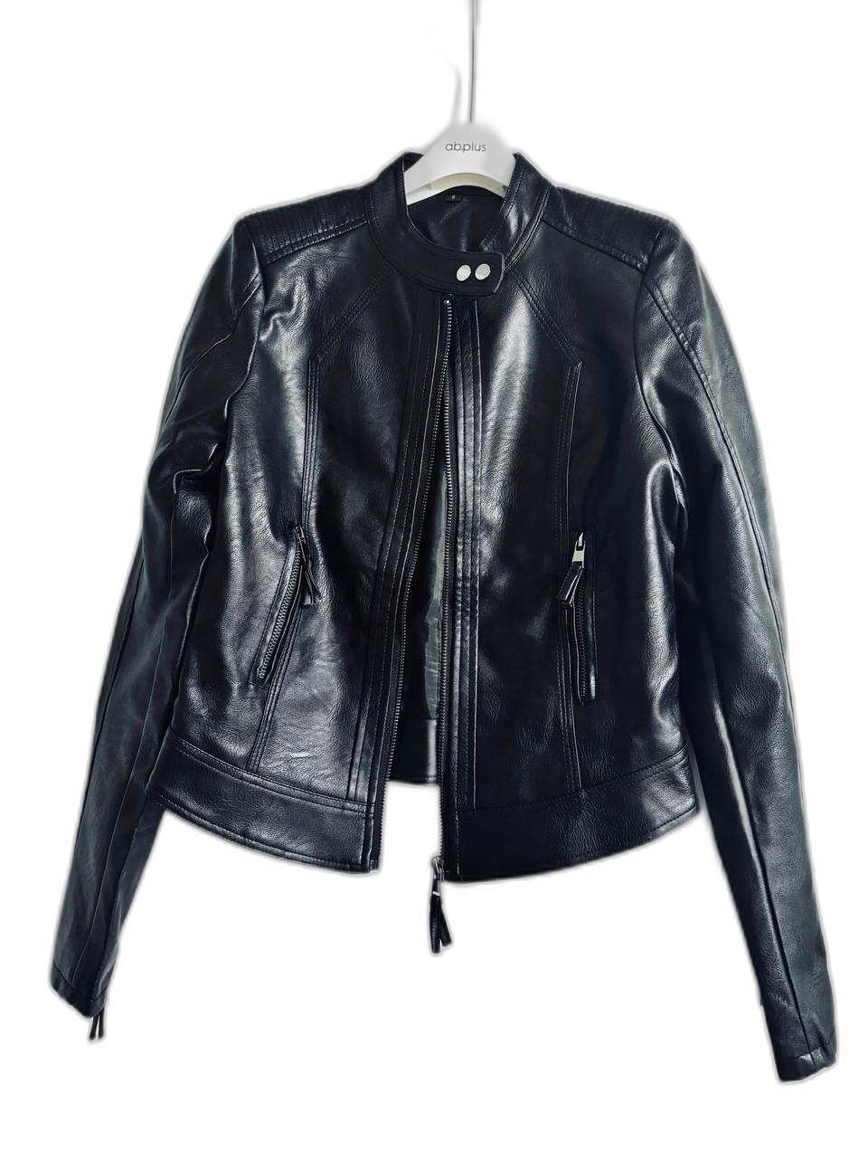 거의 새) 토마토스토어 바이커 노카라 지퍼 레더자켓