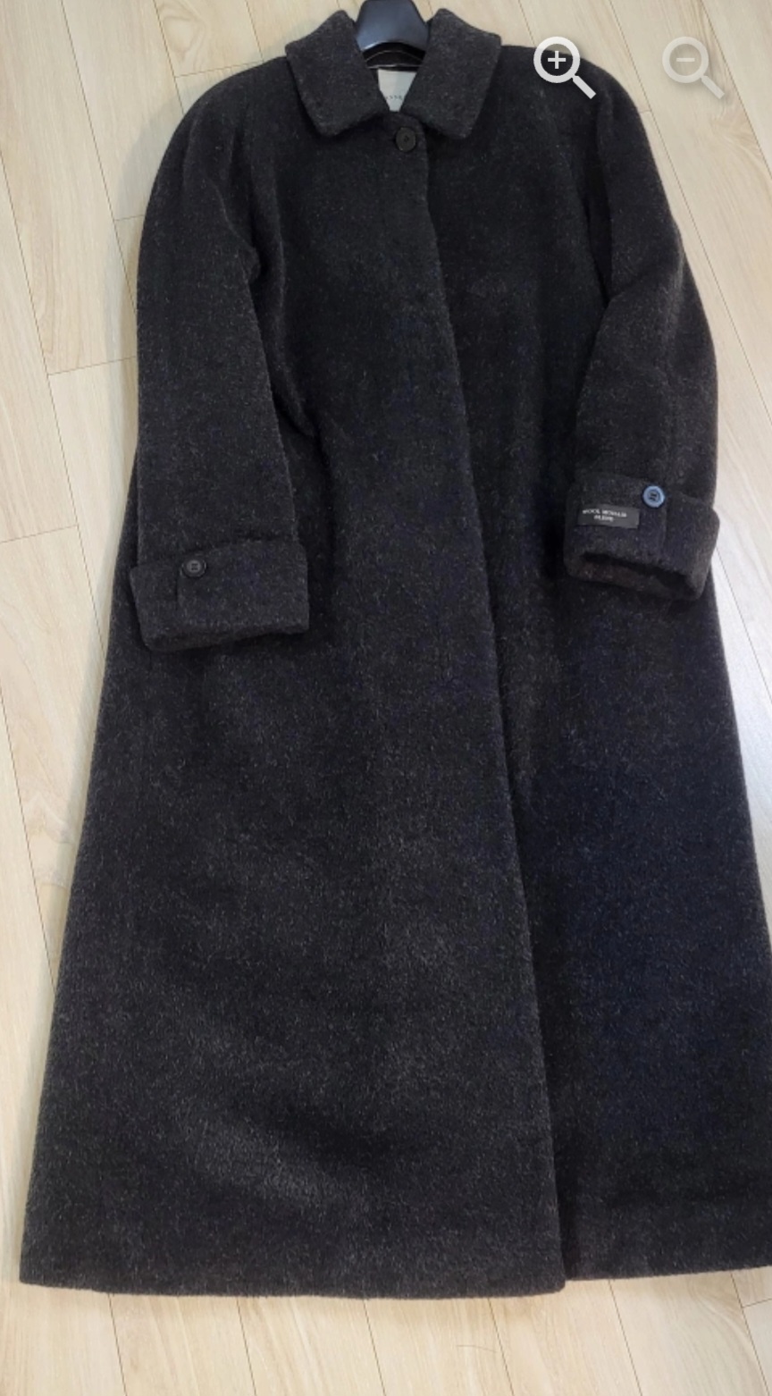 앤클라인 모헤어 울 롱코트