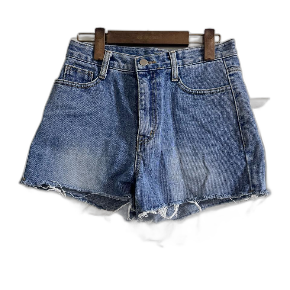 찢어진 연청 중청 숏팬츠 데님 청바지 반바지 핫팬츠