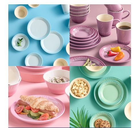 코렐 그릇 면기 컵세트 브리츠스톤 20p