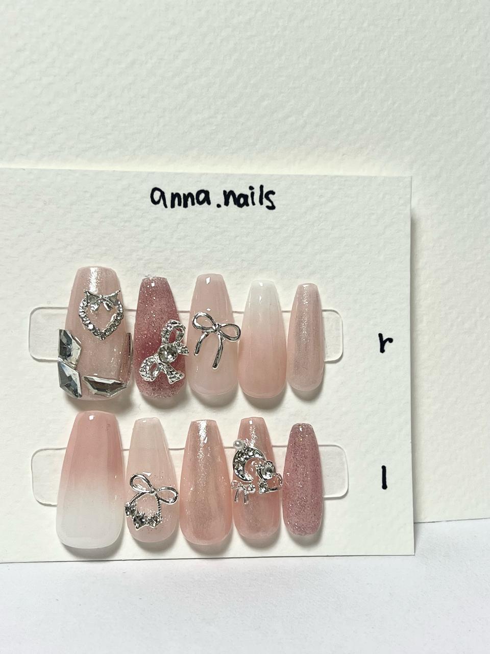 *수제네일팁 판매* <핑크 세레나데>