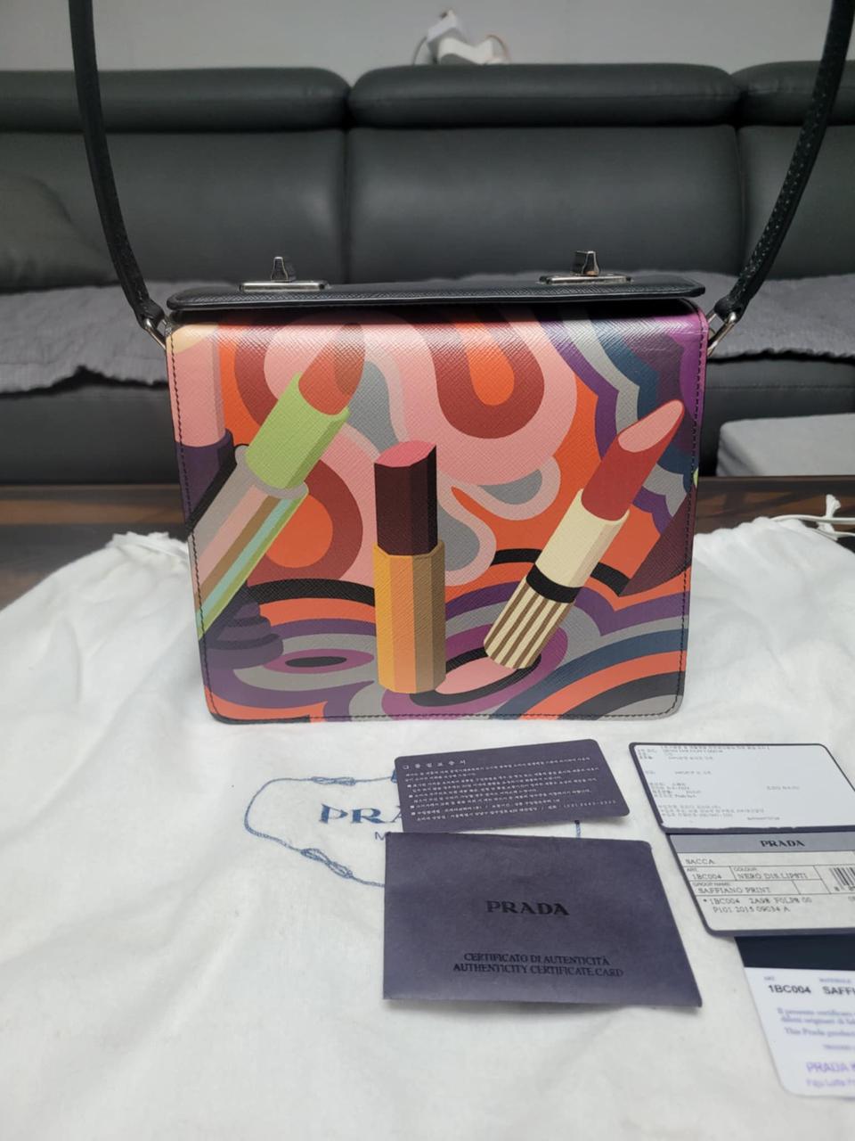 유명화가콜라보 프라다정품 가방