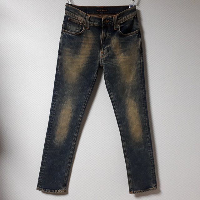 28/누디진 씬핀 빈티지 워싱 오가닉 청바지/28-1002