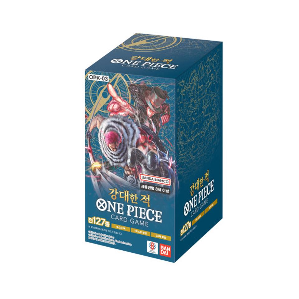 원피스카드 3탄 강대한적 한글판 미개봉 1박스 24팩
