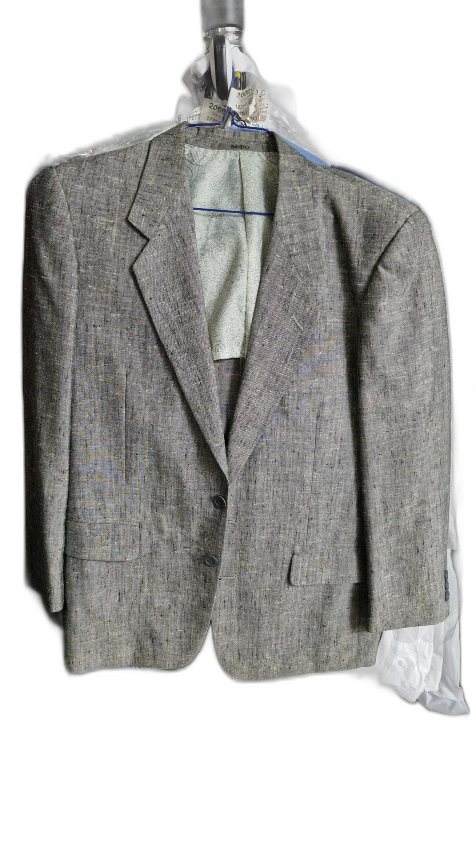 반도패션 회색 남성용 정장 100