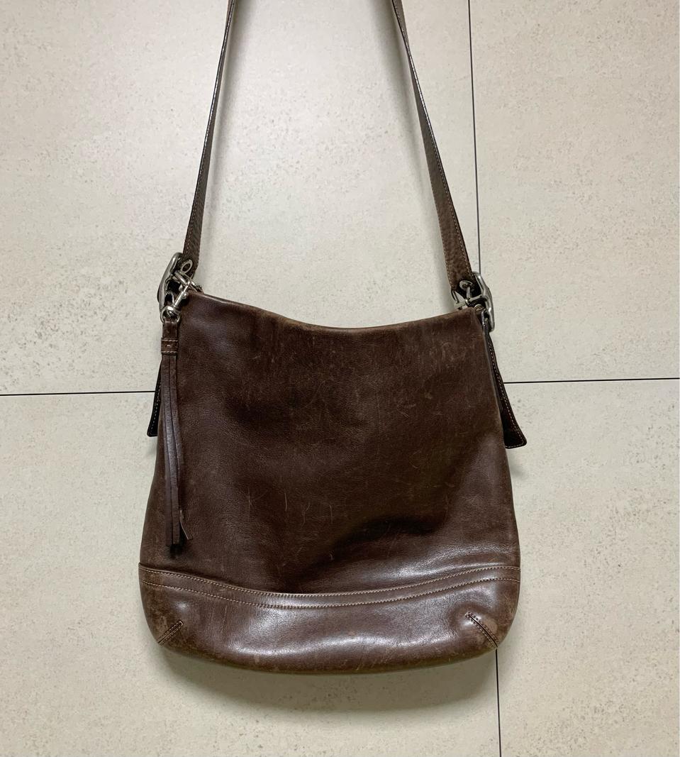 빈티지 브라운 크로스백(수납공간 좋음)