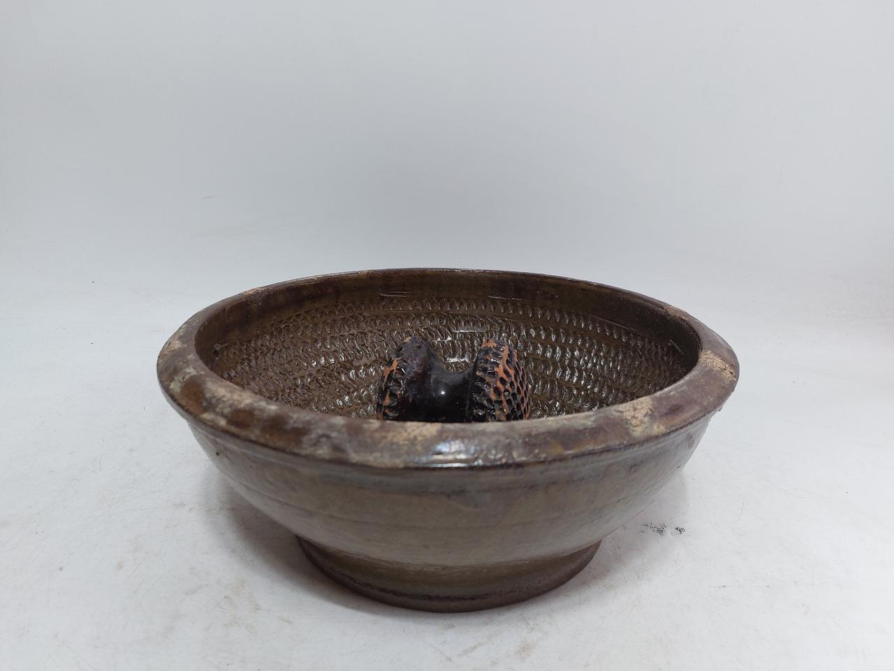 옛날  옹기  보리 학독  -  만물당