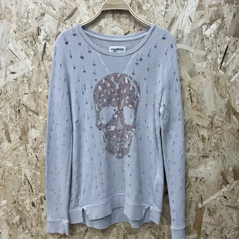 쟈딕앤볼테르 펀칭 코튼 니트 s 루즈핏